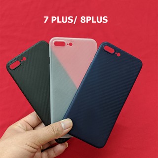 Ốp lưng vân cacbon iPhone 7 Plus iPhone 8 Plus