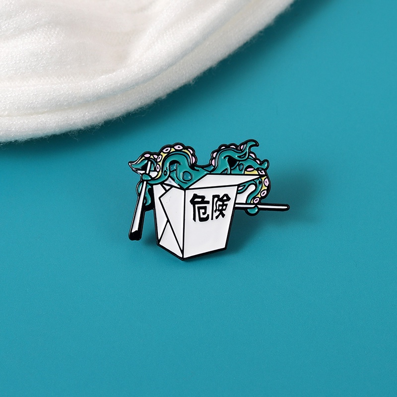 Ghim Cài Áo Hình Bạch Tuộc Hoạt Hình Đáng Yêu
