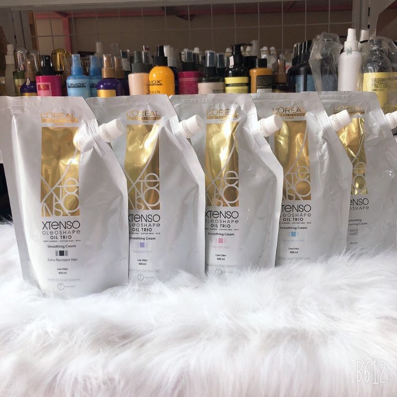 Thuốc Duỗi Tóc, Uốn Tóc, Dập Uốn, Dập Kem Oleo Shape - 400ml - Loreal Professionnel
