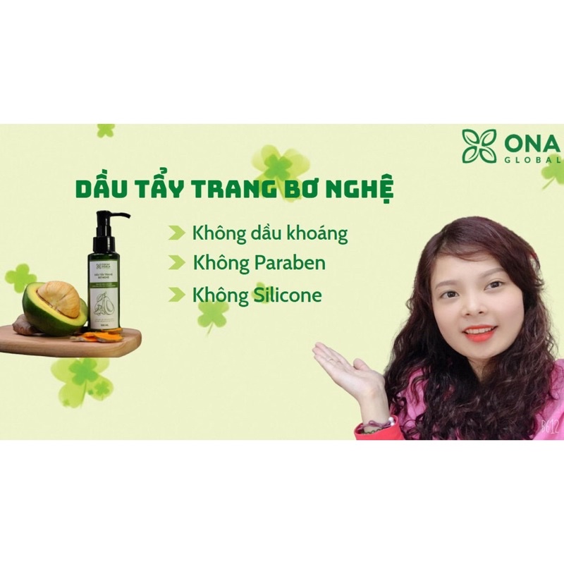 Dầu tẩy trang bơ nghệ cỏ cây hoa lá 100ml- Ngăn ngừa mụn, làm sạch sâu, sáng da | BigBuy360 - bigbuy360.vn