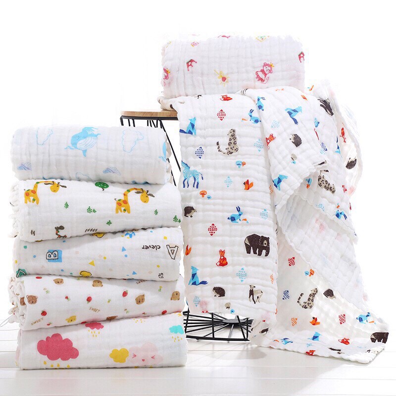 Mền Aden Đa Năng 6 lớp Cotton 100% Cho Trẻ Sơ Sinh