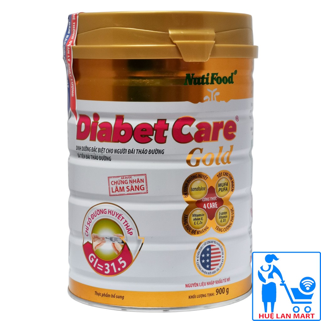 [CHÍNH HÃNG] Sữa Bột NutiFood Diabet Care Gold Hộp 900g