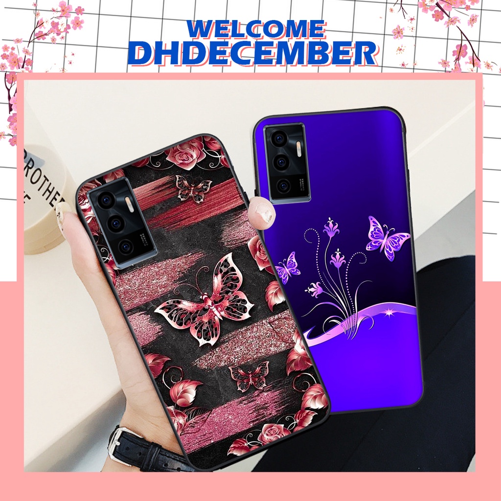 Ốp lưng Vivo V23E in hình hoa tinh tế , mới mẻ DH DECEMBER