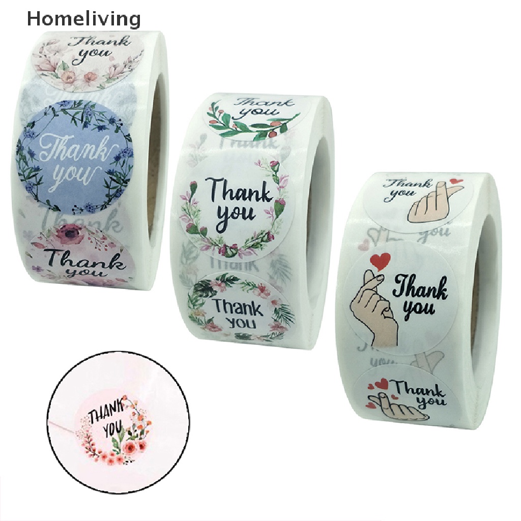 Cuộn 500 Nhãn Dán Thank You Cho Đồ Dùng Văn Phòng Phẩm Gq Mới