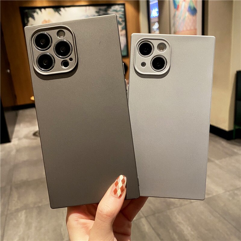 Sang Trọng Ốp Điện Thoại silicone Mềm Màu Trơn Cho iphone 13 11 12 pro max xr x xs se 2020 8 7 plus