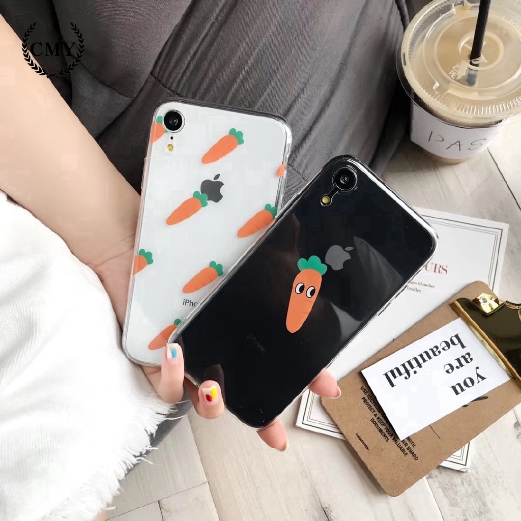 Ốp điện thoại họa tiết cà rốt cho iPhone 11 / 11Pro 11pro Max X XR XS XS MAX 6 7 8 plus | BigBuy360 - bigbuy360.vn