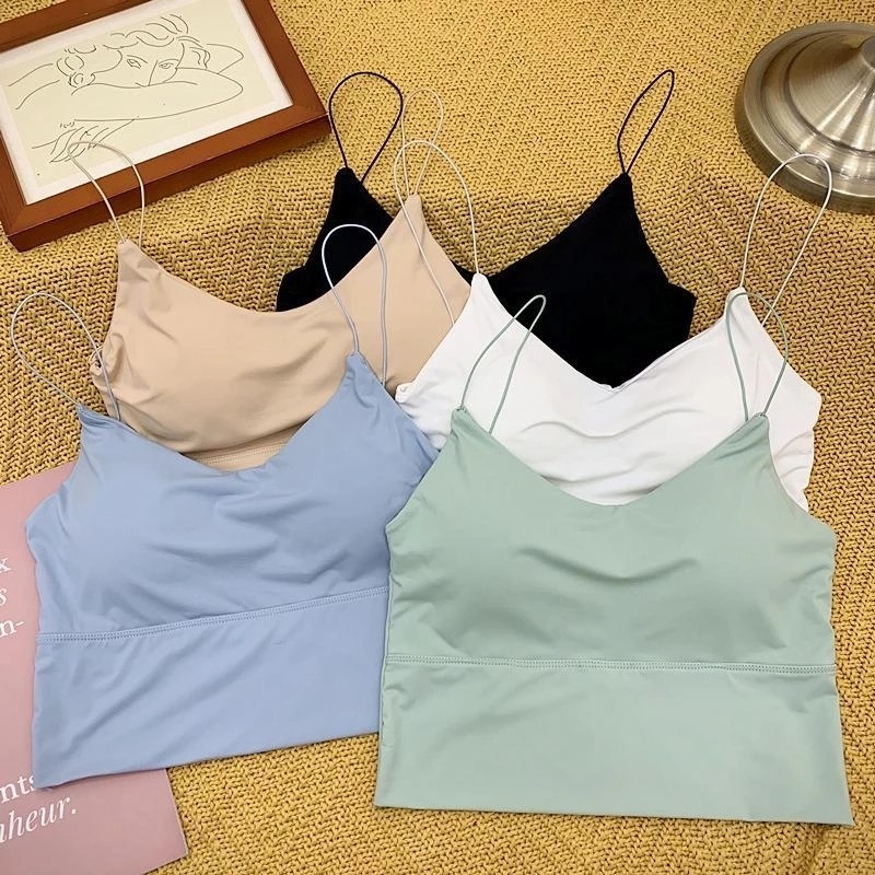 Áo Ngực Ống Không Gọng Vải Lụa Lạnh Hở Lưng Thời Trang Cho Nữ