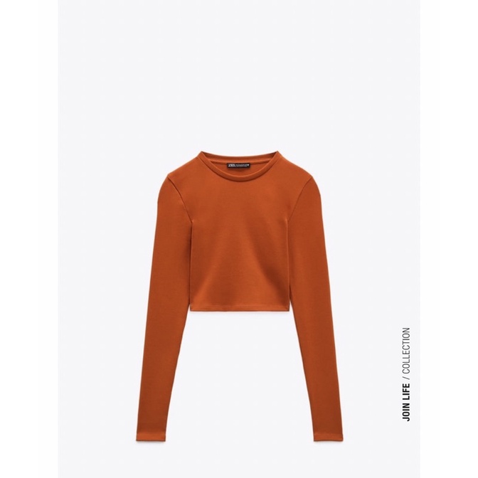 Áo thun croptop Zara authentic