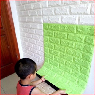 Giấy dán tường 3d họa tiết gạch độc đáo