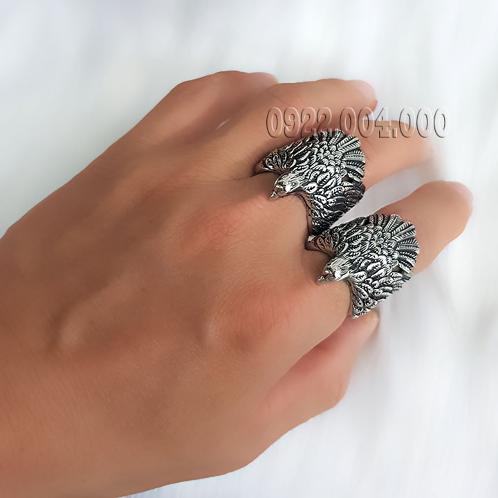 Nhẫn đại bàng, nhẫn chim ưng, nhẫn chim đại bàng, nhẫn con đại bàng, nhẫn nam NZ1658.