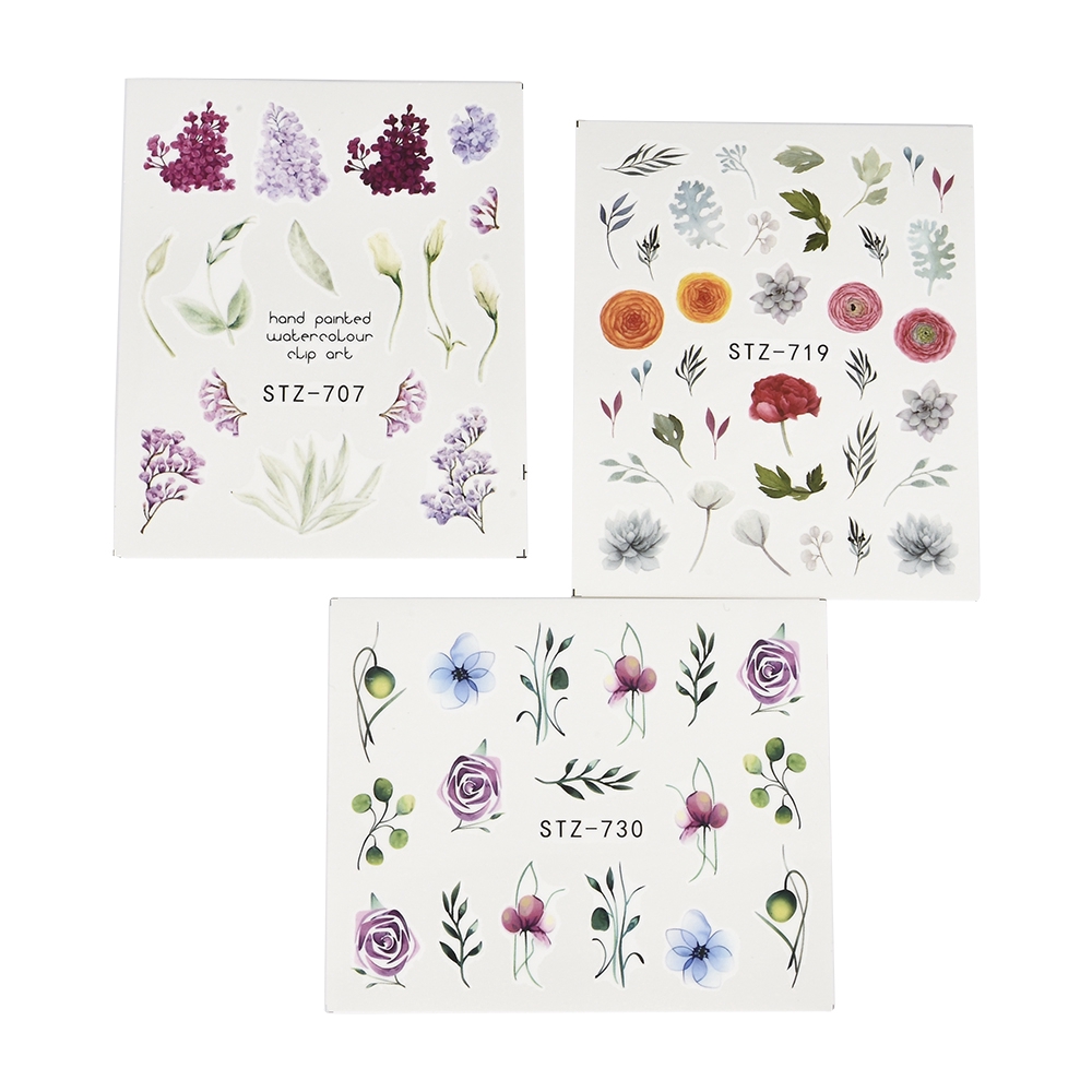 Set 24 miếng dán trang trí móng nghệ thuật chống thấm nước