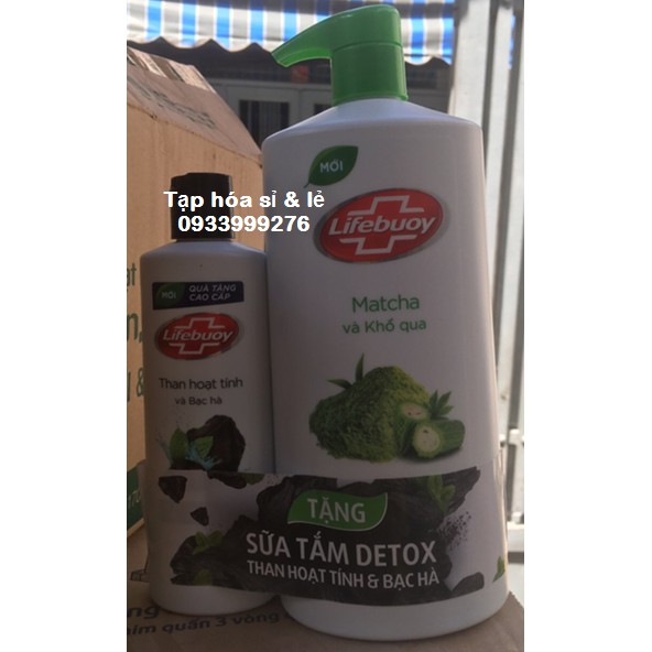 Sữa tắm lifebuoy Detox Than Hoạt Tính / matcha khổ qua 850g tặng chai rửa tay 120g hoặc chai sữa tắm nhỏ 200g | BigBuy360 - bigbuy360.vn