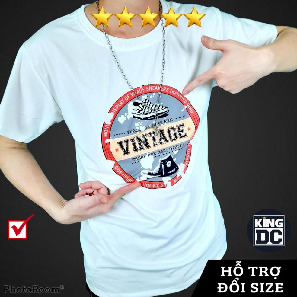 Áo thun nam tay ngắn-cổ tròn-Áo phông VINTAGE đồ đôi nam nữ Unisex-Chất cotton co giãn 4 chiều-Hàng may xuất xưởng ODC | BigBuy360 - bigbuy360.vn