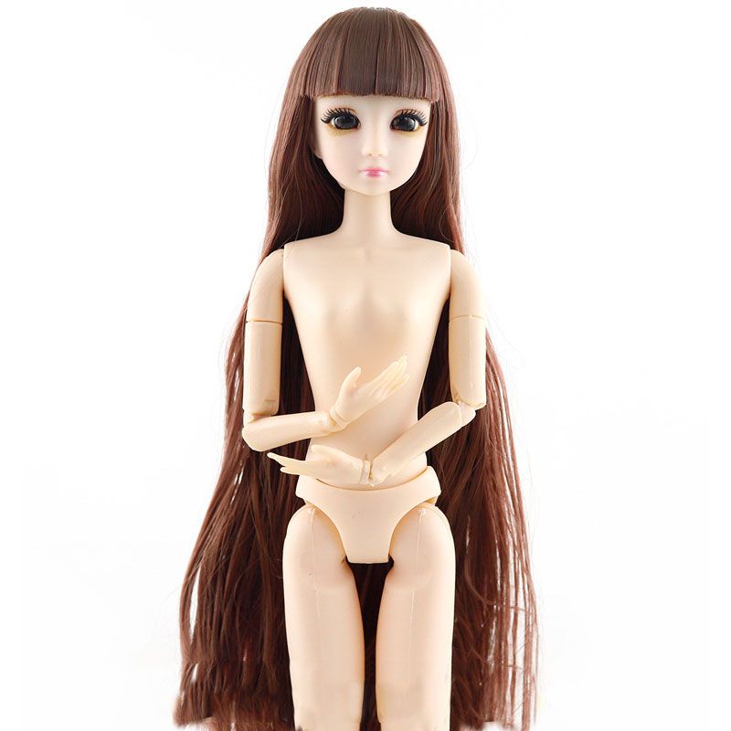 Mô hình búp bê công chúa BJD 3D kèm 20 khớp nối cơ thể 30cm 1/6