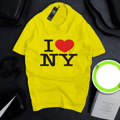 Áo thun Cotton Unisex - New York - Mỹ - I love NYC