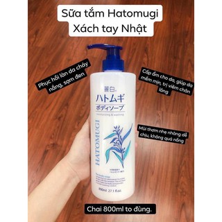Sữa Tắm Hatomugi Moisturizing & Washing 800ml