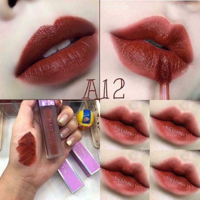 Son Black Rouge A12 [𝑯𝒂̀𝒏𝒈 Chính Hãng] Son Kem Siêu Lì | BigBuy360 - bigbuy360.vn