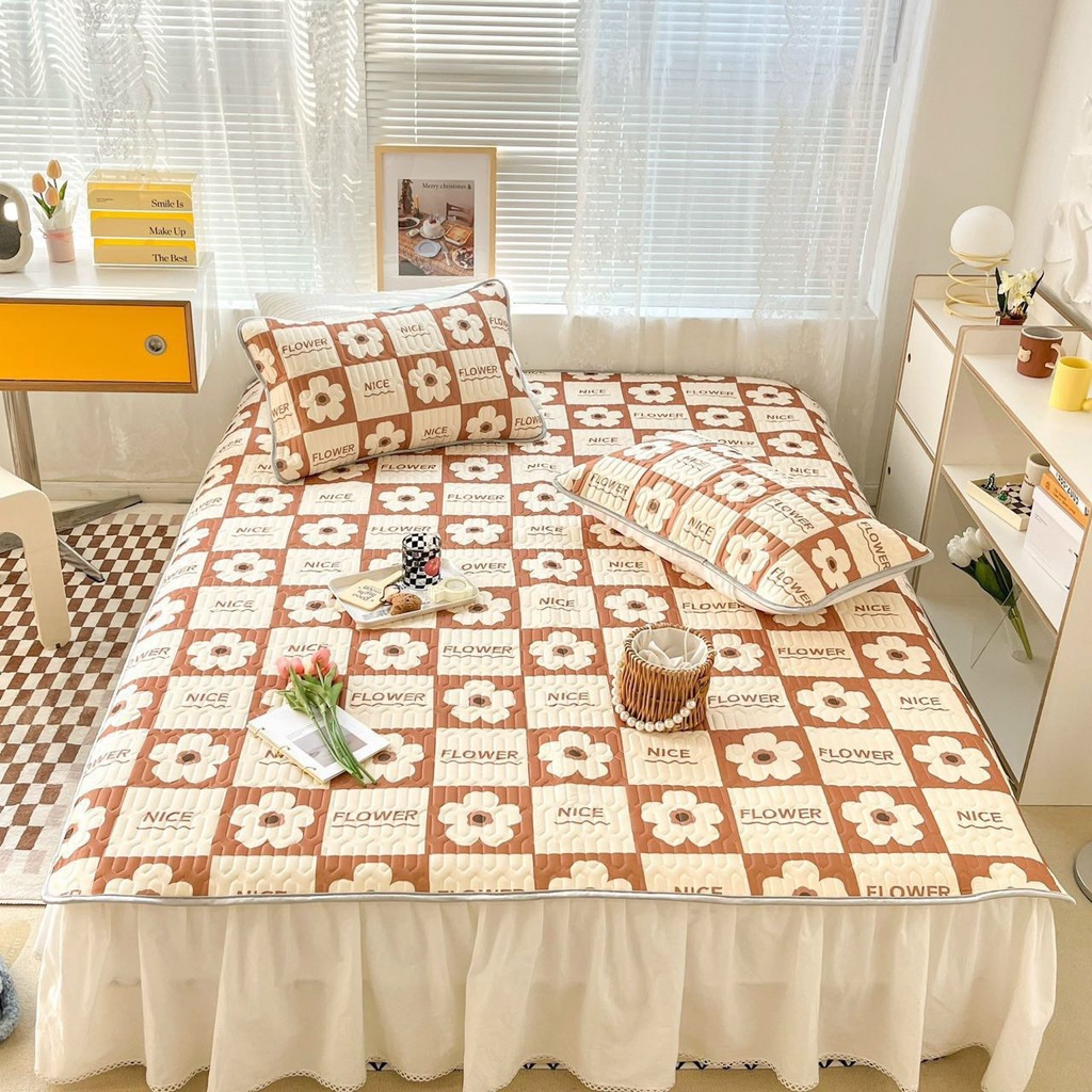 Chiếu Điều Hòa, Chiếu Cao Su Non 5d vintage, Chất dày đẹp, mịn mát.