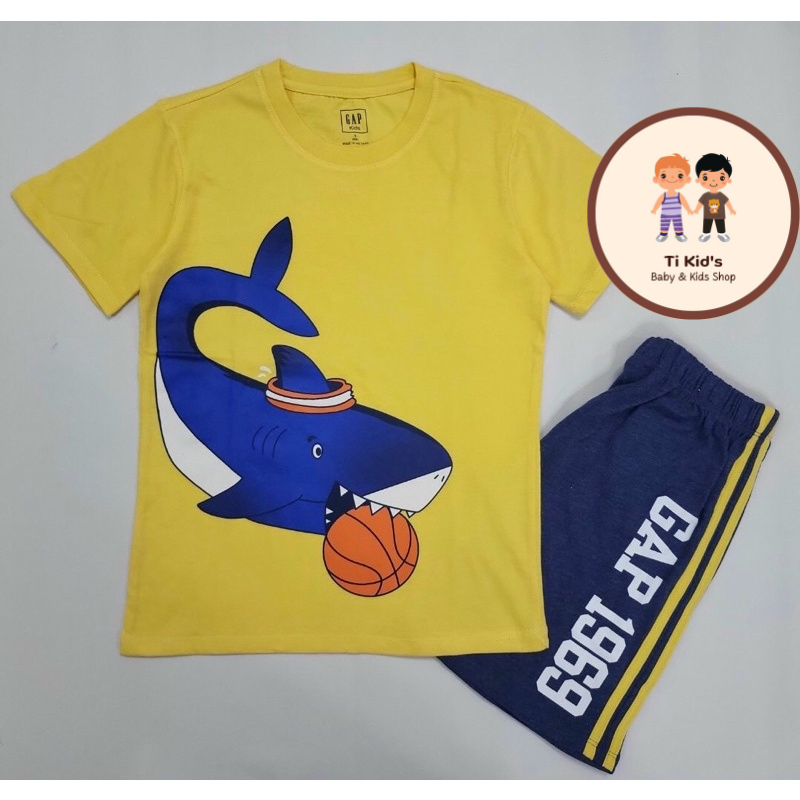 Bộ quần áo cộc tay Gap size đại 100% cotton