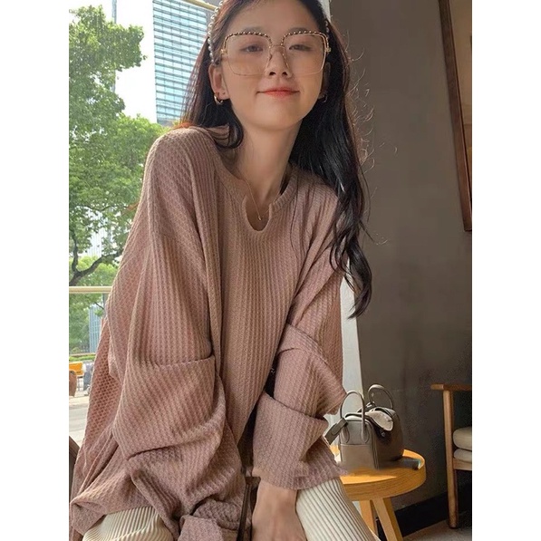 ÁO LEN CỔ V - ÁO LEN TỔ ONG HOT 2021 #69K