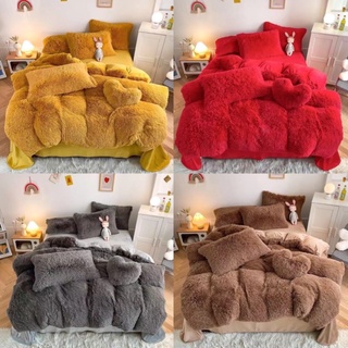 Trọn bộ Chăn GA GỐI NHUNG NỈ Lông Dài (Tặng kèm gối trái tim) HÀNG CAO CẤP NHẬP KHẨU - nguyên set
