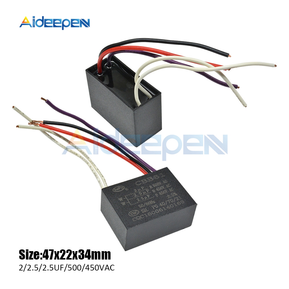 Tụ Điện 5 Dây Cbb61 250v / 300v / 400v / 450v500v / 550v / 600v 1uf ~ 6uf | BigBuy360 - bigbuy360.vn