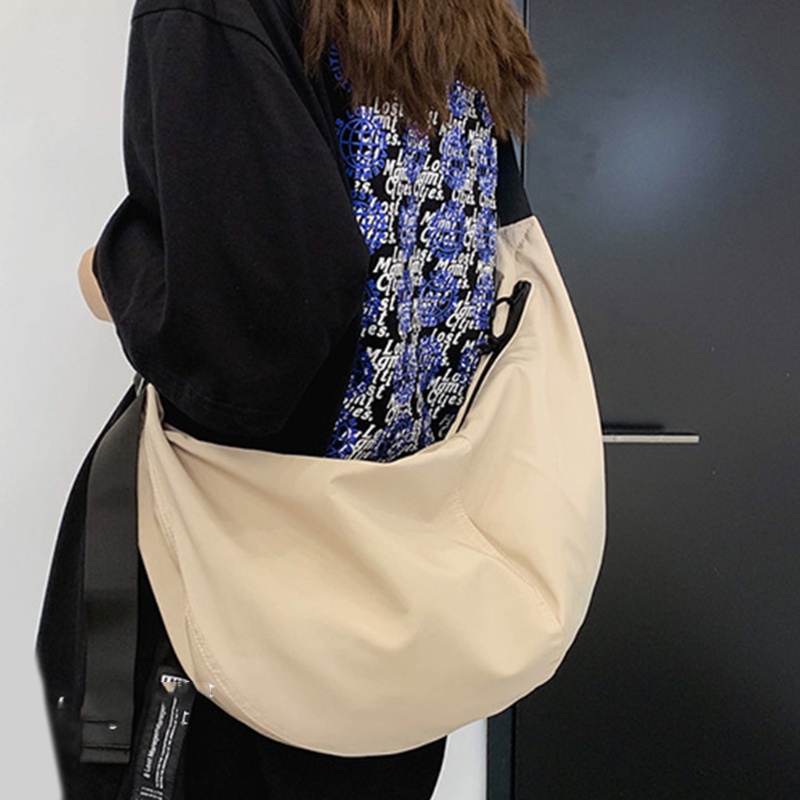 Túi Đeo Chéo Vai Bằng Nylon Chống Nước Hình Bánh Bao Dành Cho Nam Nữ