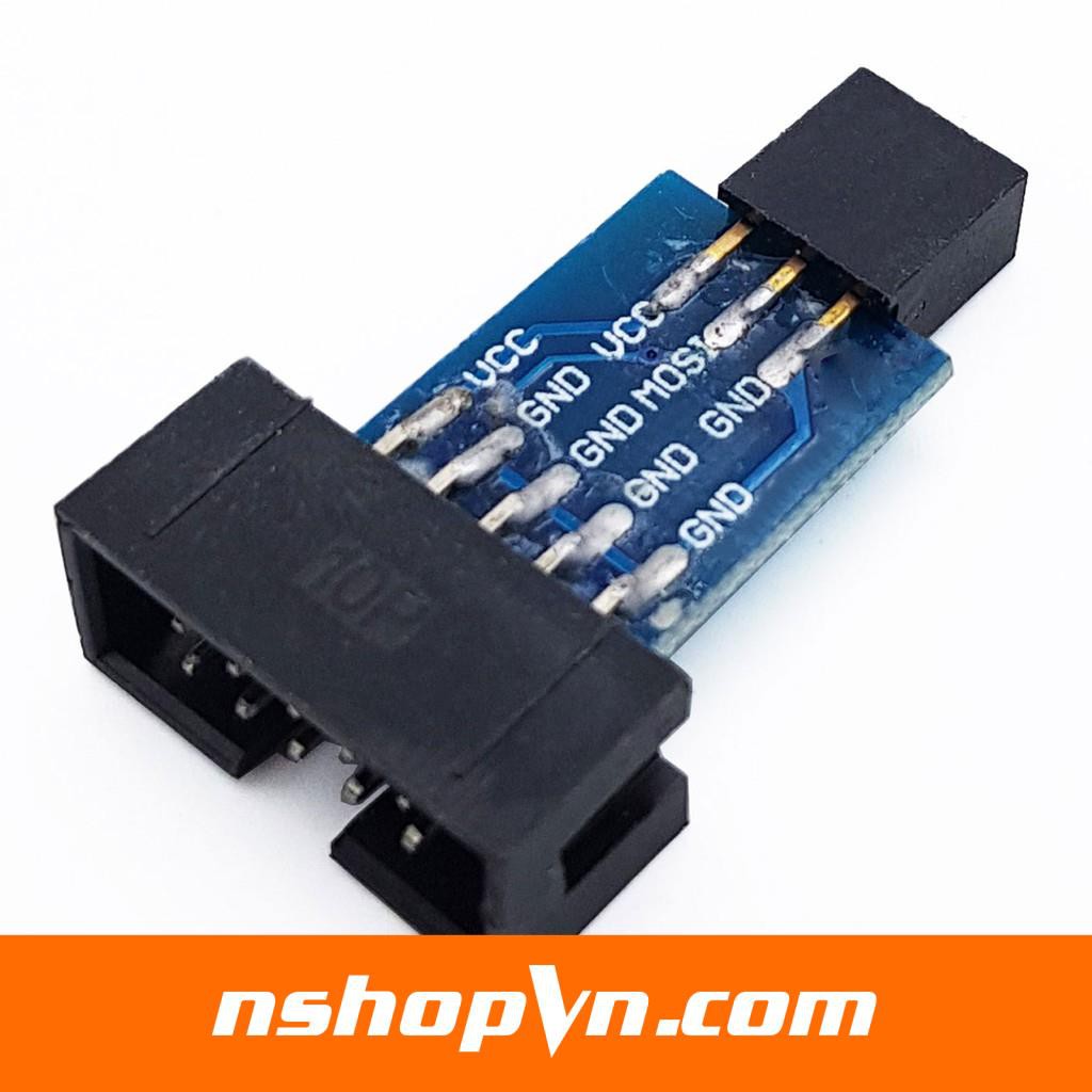 Đế chuyển đổi AVRISP - USBasp - STK500 10 PIN sang 6 PIN