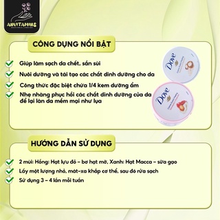 Bảng đức tẩy da chết body dove
