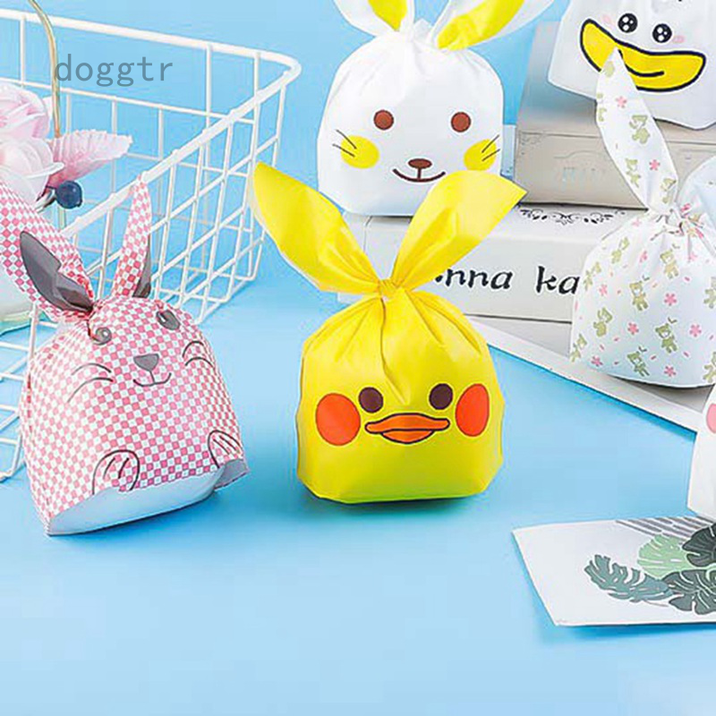 Set 50 Túi Nhựa Đựng Bánh Kẹo Hình Tai Thỏ Đáng Yêu Làm Quà Tặng | BigBuy360 - bigbuy360.vn