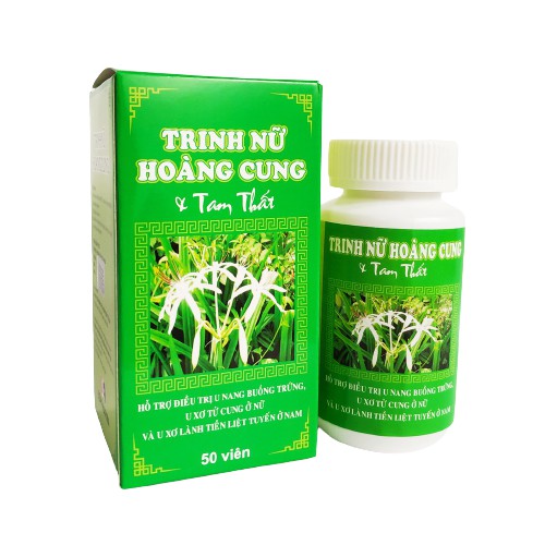 TRINH NỮ HOÀNG CUNG TAM THẤT HSD 2024 – Giúp làm giảm kích thước và ngăn ngừa u xơ tử cung, u nang buồng trứng.