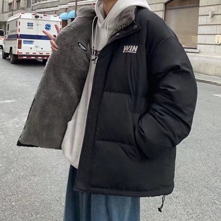 Áo Phao 3 lớp WIN siêu ấm nam nữ lót lông cừu - Hàng Có Sẵn - mặc được cả 2 mặt dày siêu ấm áo đại Hàn OR áo Phao UNISEX