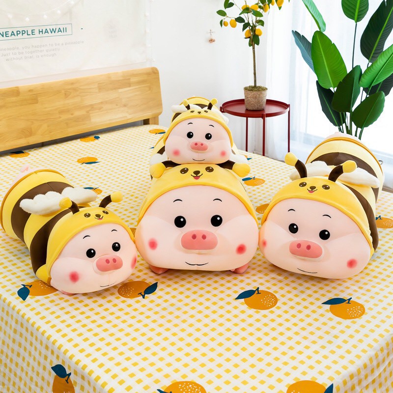 Gấu bông Bee Pig, Heo Ong Chăm Chỉ (60cm---1m2)