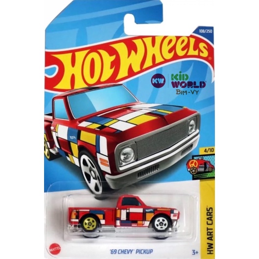 Xe mô hình Hot Wheels basic Bán tải '69 Chevy Pickup HCV74.