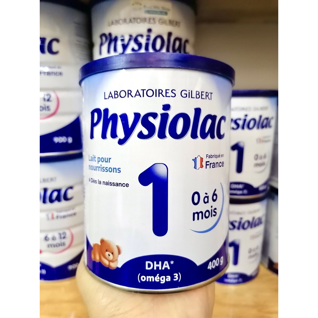 Sữa Physiolac Pháp Hàng Air Date 2023 Số 1, 2, 3 (900g - 400g)