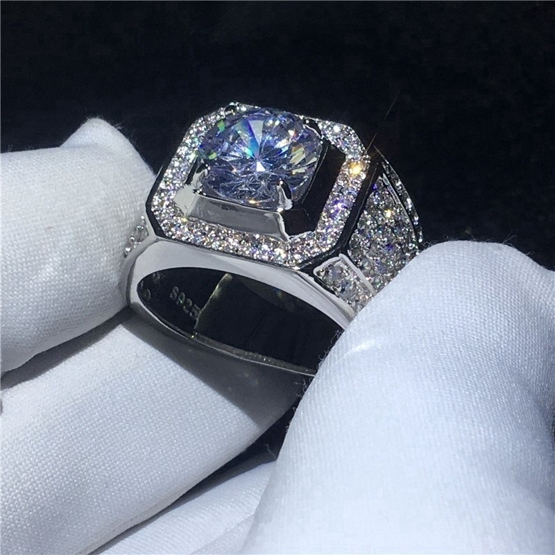 Nhẫn Đính Đá Zircon Lấp Lánh Thời Trang Cho Nữ