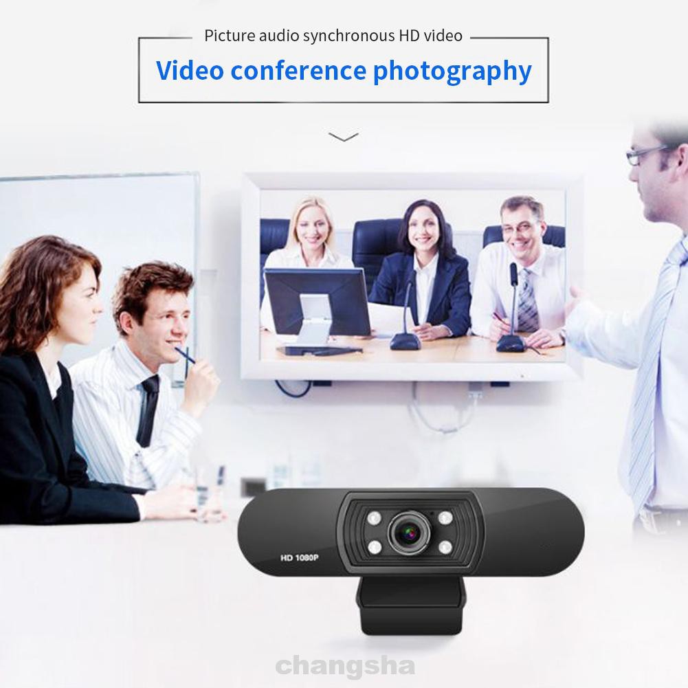 Webcam Máy Tính Có 4 Đèn Led Chuyên Nghiệp Chất Lượng Cao