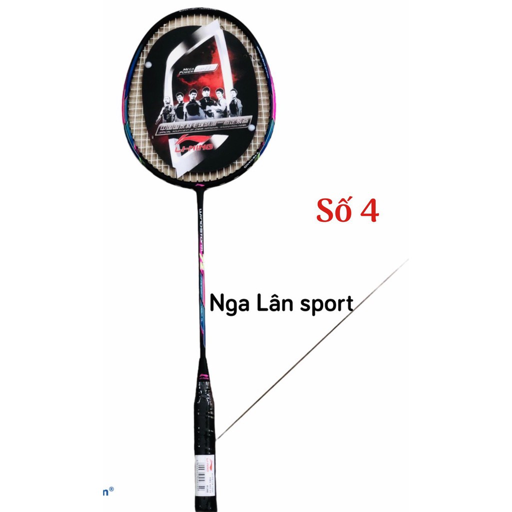 1 Chiếc Vợt Cầu Lông Li-Ning 100% Khung Crom Siêu Bền Đẹp tặng ngay một quấn cán vợt cao cấp và 1 chặn mồ hôi.
