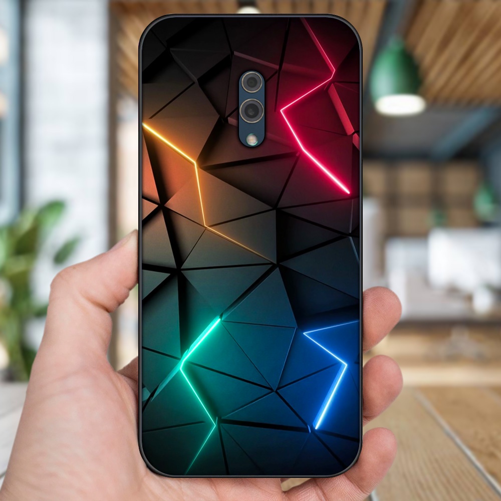 Ốp lưng Oppo K3 viền đen in hình hoạ tiết 3D