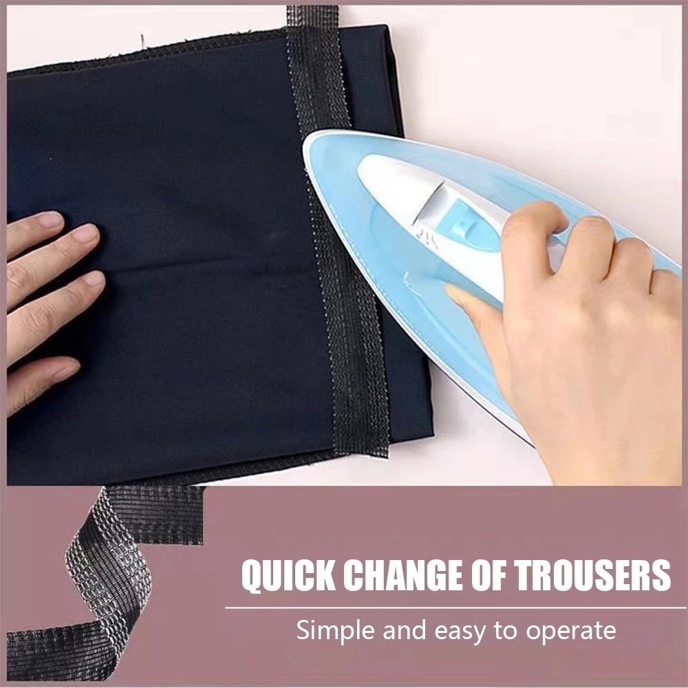 Miếng Dán Cố Định Viền Quần Jean / Quần Đùi Bằng Vải Ủi DIY Nhanh Chóng Có Thể Giặt Được