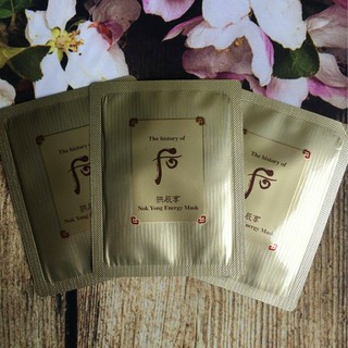 10 gói Mặt nạ nóng Whoo Nok Yong Pack