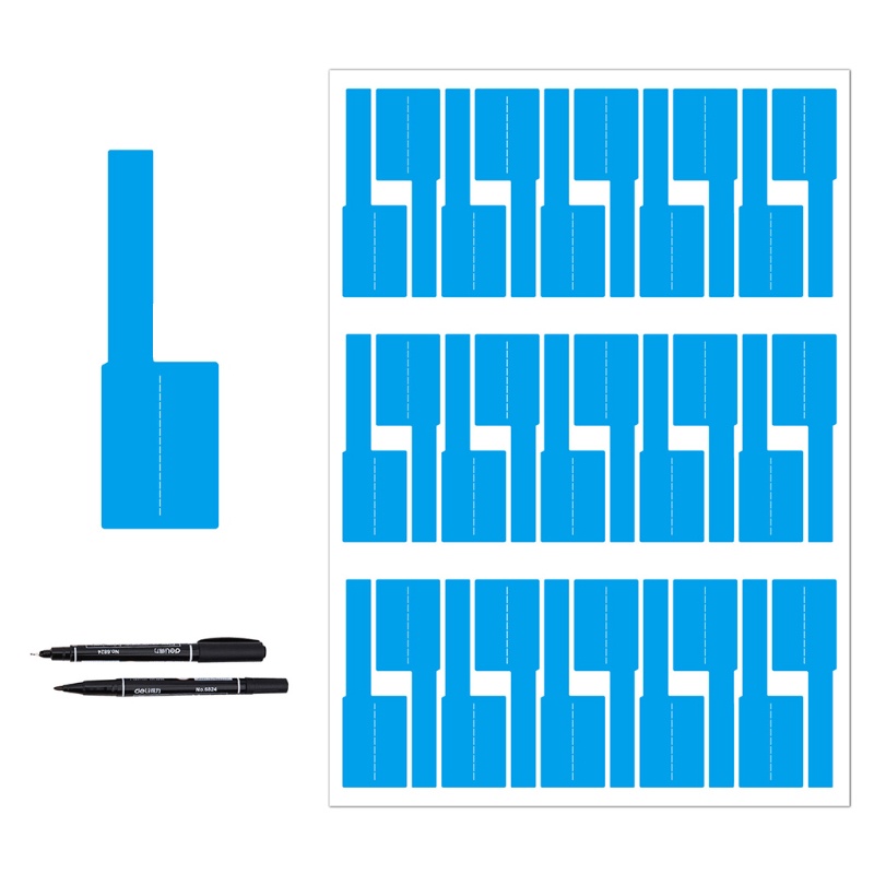 Bộ 16 Tờ 480P Nhãn Dán Dây Cáp Nhiều Màu Chống Nước Chống Rách Tiện Dụng