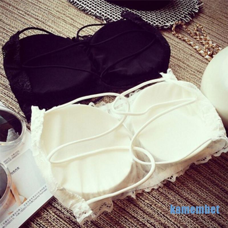 Áo Bra Ren Không Dây Có Mút Đệm Quyến Rũ Cho Nữ