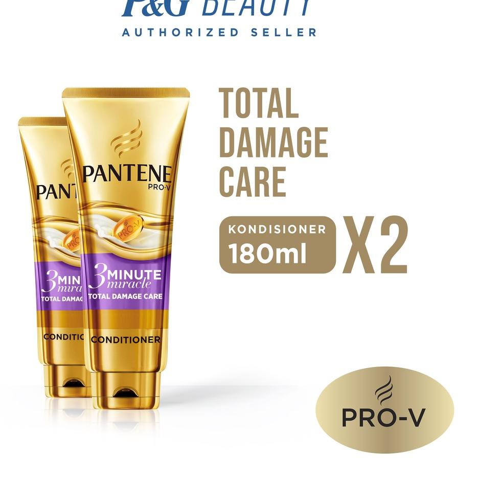 PANTENE (Hàng Mới Về) Set 3 Gói Sữa Dưỡng Chăm Sóc Tóc Bị Hư Tổn 180ml