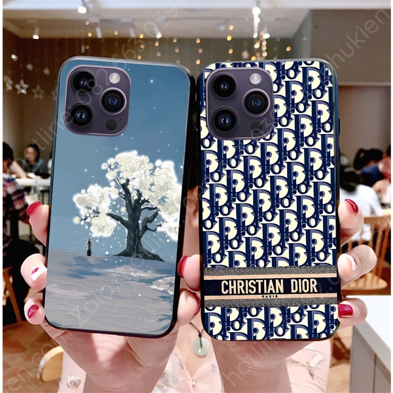 Ốp lưng ip 14 14+ (plus) / 14 pro / 14 promax (14 pro max) mặt lưng ép kính chống bể hình hot trend 2022