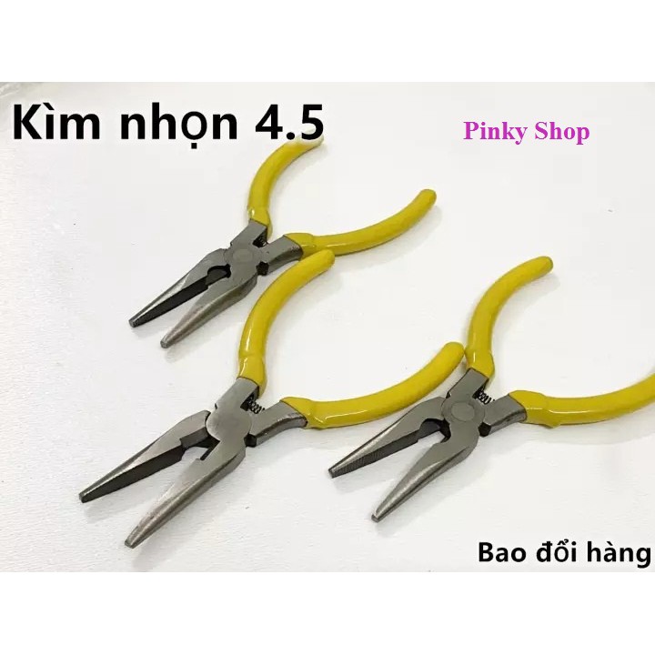 Kìm mỏ nhọn, kìm mỏ tròn, kìm cắt, kìm mỏ nhọn lớn, kìm làm handmade nhỏ nhắn Pinky Shop mã KHM01