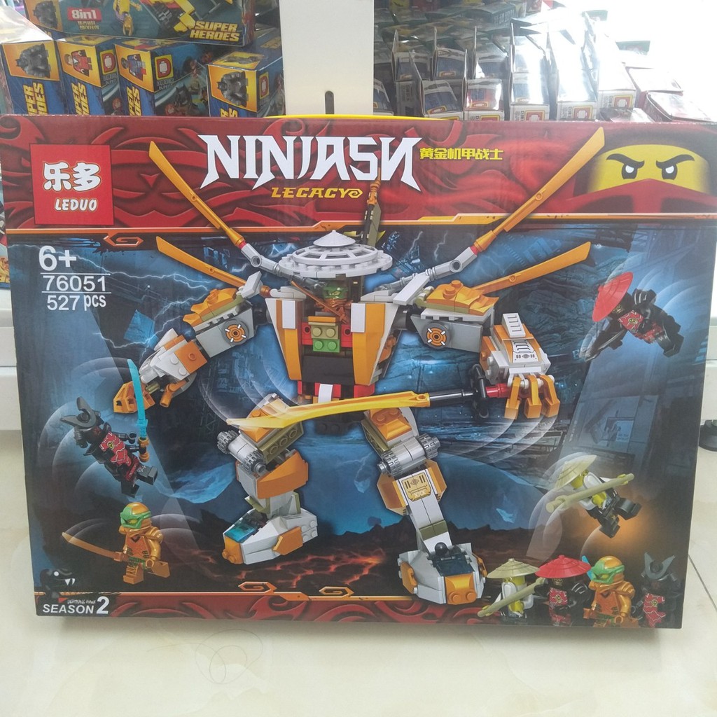 Lắp ráp xếp hình not Lego ninjago leduo 76051 : Siêu robot của Ninja 527 mảnh