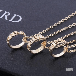 Bộ 3 Vòng cổ Mặt Nhẫn Khắc Chữ Best Friend Forever