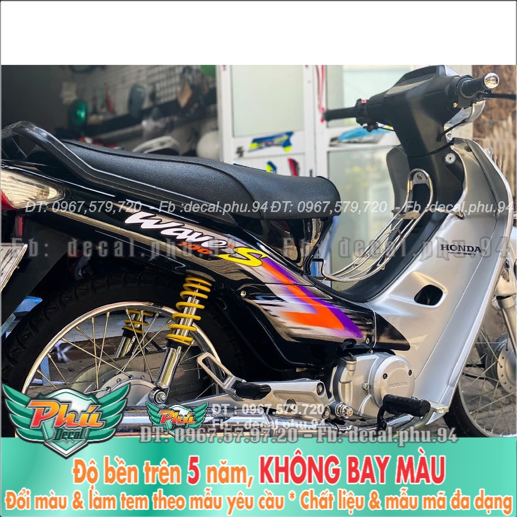 Tem Rời Wawe nhỏ bạc đen (K) -1