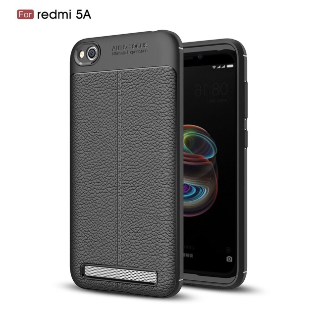 Xiaomi Redmi 5A ốp dẻo vân da chống sốc Autofocus